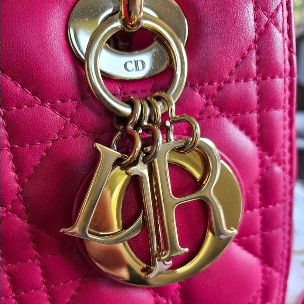 Christian Dior Cannage Lambskin Lady Dior Medium 2way - Picture 7 of 12